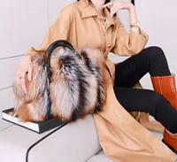 Image 1 of Genuine Fox Fur Handbag