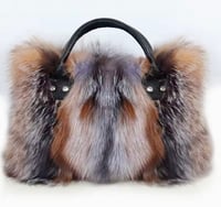 Image 2 of Genuine Fox Fur Handbag