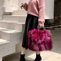 Image 3 of Genuine Fox Fur Handbag
