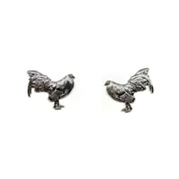 Silver Roosters pin set