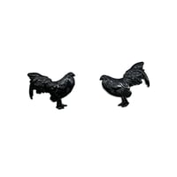 Black Roosters pin set