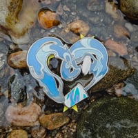 Image 1 of 2024 COLORING CONTEST WINNER: HEART OF 90's FLOW Enamel Pin 