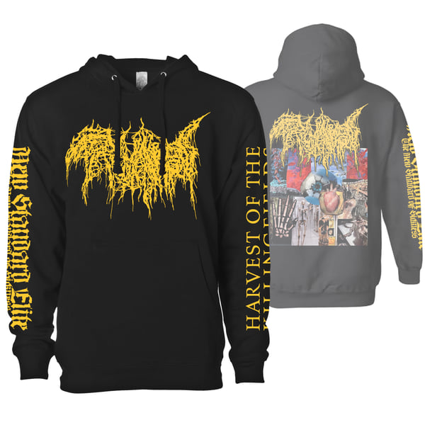 Image of TRICHOMONIASIS "HARVEST OF THE KILLING FIELDS" HOODIE