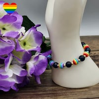 Image 2 of Rainbow Bead Bracelet