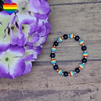 Image 3 of Rainbow Bead Bracelet