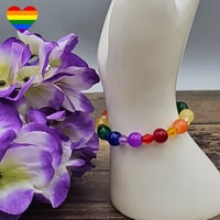 Image 2 of Rainbow Pride Bracelet 