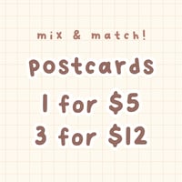 Pick 3 Postcards Bundle