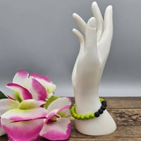 Image 1 of Light Green Lava Bead Bracelet 