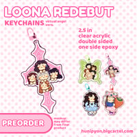 Image 2 of loona redebut keychains (PREORDER)