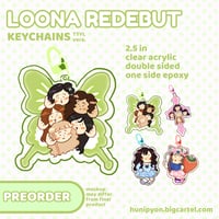 Image 3 of loona redebut keychains (PREORDER)