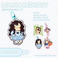 Image 4 of loona redebut keychains (PREORDER)