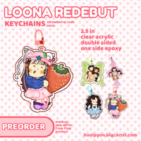 Image 5 of loona redebut keychains (PREORDER)