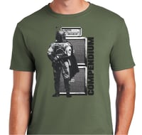 Image 2 of "BOUNTY HUNTER" T-SHIRT (MILITARY GREEN)