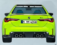 BMW M4 Original Canvas Painting