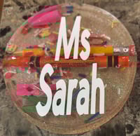 Image 1 of Teacher Appreciation Coasters, Glitter Coasters with Name, Back to School Gifts, 