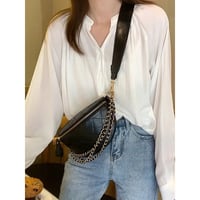 Image 4 of Cool Chic Chains Zipper Sling Bag