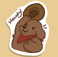 Howdy! Sticker