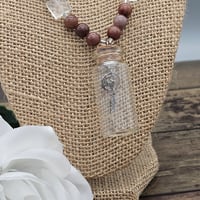 Image 2 of Purple Aventurine Dreamcatcher Charm Jar Necklace