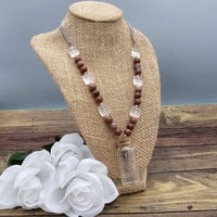 Image 1 of Purple Aventurine Dreamcatcher Charm Jar Necklace
