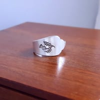 Image 1 of Vitnage Thistle Spoon Ring