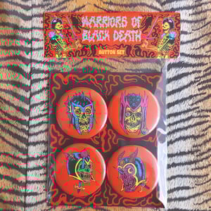 Warriors Of Black Death Button Set
