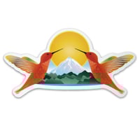 Sticker - Hummingbirds Sunrise