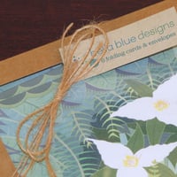 Image 2 of Box Set of six 6x4" Greeting Cards - "Trillium Woods"