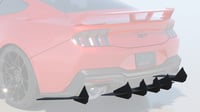 Image 2 of 2024+ Ford  Mustang GT HDPE Rear Diffuser V1 and EcoBoost Quad Active Exhaust