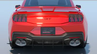 Image 4 of 2024+ Ford  Mustang GT HDPE Rear Diffuser V1 and EcoBoost Quad Active Exhaust