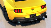 Image 3 of 2024+ Ford Mustang GT HDPE Rear Diffuser V1 and EcoBoost Dual w/o Active Exhaust