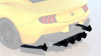 Image 2 of 2024+ Ford Mustang GT HDPE Rear Diffuser V1 and EcoBoost Dual w/o Active Exhaust