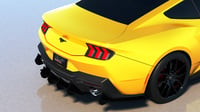 Image 6 of 2024+ Ford Mustang GT HDPE Rear Diffuser V1 and EcoBoost Dual w/o Active Exhaust