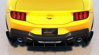 Image 4 of 2024+ Ford Mustang GT HDPE Rear Diffuser V1 and EcoBoost Dual w/o Active Exhaust