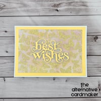 Best Wishes - Golden Butterflies 