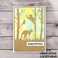 Birthday Card - Australian Natives in the Bush
