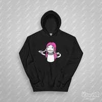 Image 3 of BAR-BARA - BLACK - HOODIE