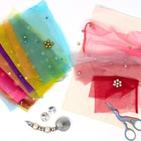 Image 5 of Embellished Sari Tulles Mixed Colours