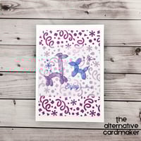 Birthday Card - Enjoy You Day - Balloon Animals