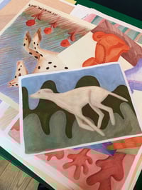 Image 3 of Running dog | Limited Edition Fine Art Giclée Print