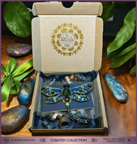 Image 5 of Blue & Green Dragonfly Brooch ┃ Nature Lover’s Jewelry ┃ Curated Collection Piece