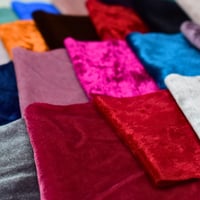 Image 1 of Small Velvet Offcuts Mixed Colours 