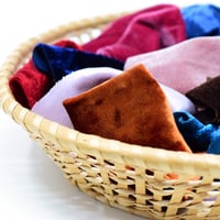Image 4 of Small Velvet Offcuts Mixed Colours 