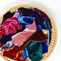 Image 3 of Small Velvet Offcuts Mixed Colours 