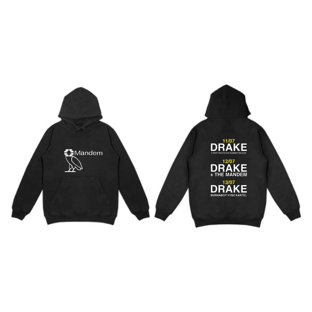 Image of DRAKE x MANDEM OVERSIZE HOODIE