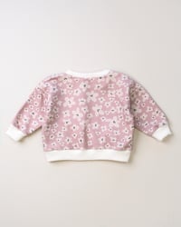 Image 2 of SWEAT CAMILLE petites fleurs roses