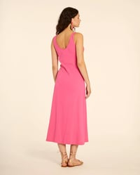 Image 4 of Vestido canalé rosa cut out de Pepaloves