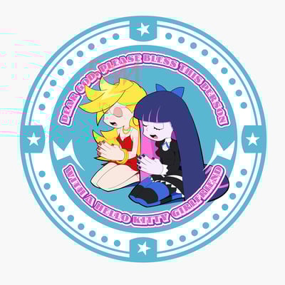 Image of Panty and Stocking Prayer Stickers