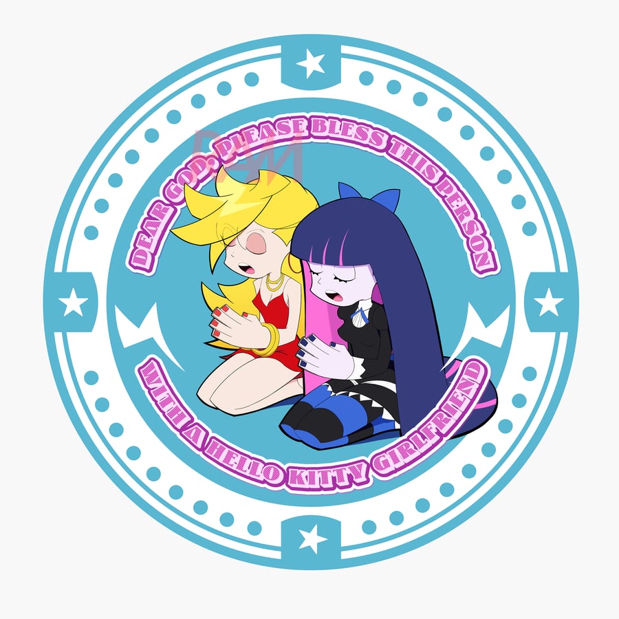 Image of Panty and Stocking Prayer Stickers