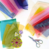 Image 5 of Organza Voile Offcuts Mixed Colours
