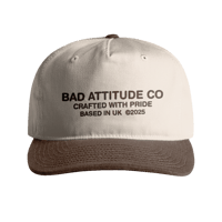 'BAD ATTITUDE CO' TWO TONE CAP